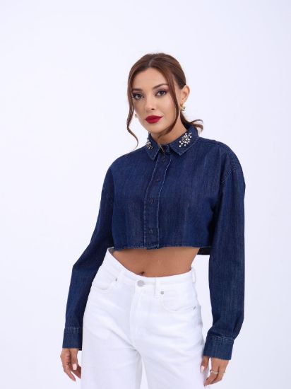 6603 KOT BLUZ-MAVİ resmi